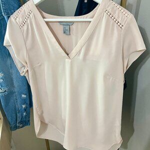 H&M Women's Blush light pink blouse US size 14